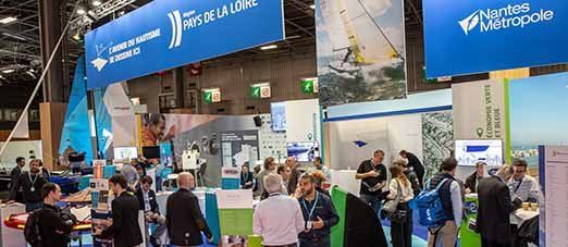 Vue intérieure du salon Nautic de Paris