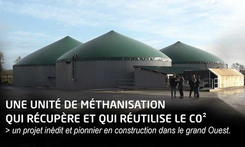 À Machecoul (44) l'unité de méthanisation va récupérer et réutiliser le C02 grâce à module innovant