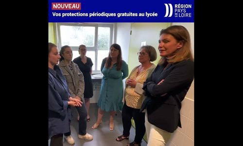 La Région installe des distributeurs de protections périodiques gratuites dans les lycées